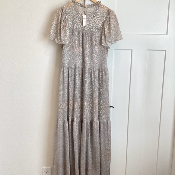Anthropologie Short-Sleeve Mock-Neck Maxi Dress - Picture 9 of 14